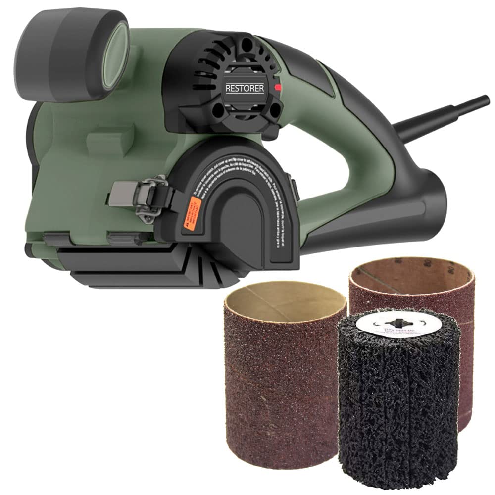 WR351K1 Variable Speed Drum Sander Kit - Woodworking Surface Conditioner, Buffer Polisher & Paint Stripper with Vacuum Attachment | Perfect for DIY Projects, Furniture Restoration & Floor Refinishing | Made by Ohio Family Business