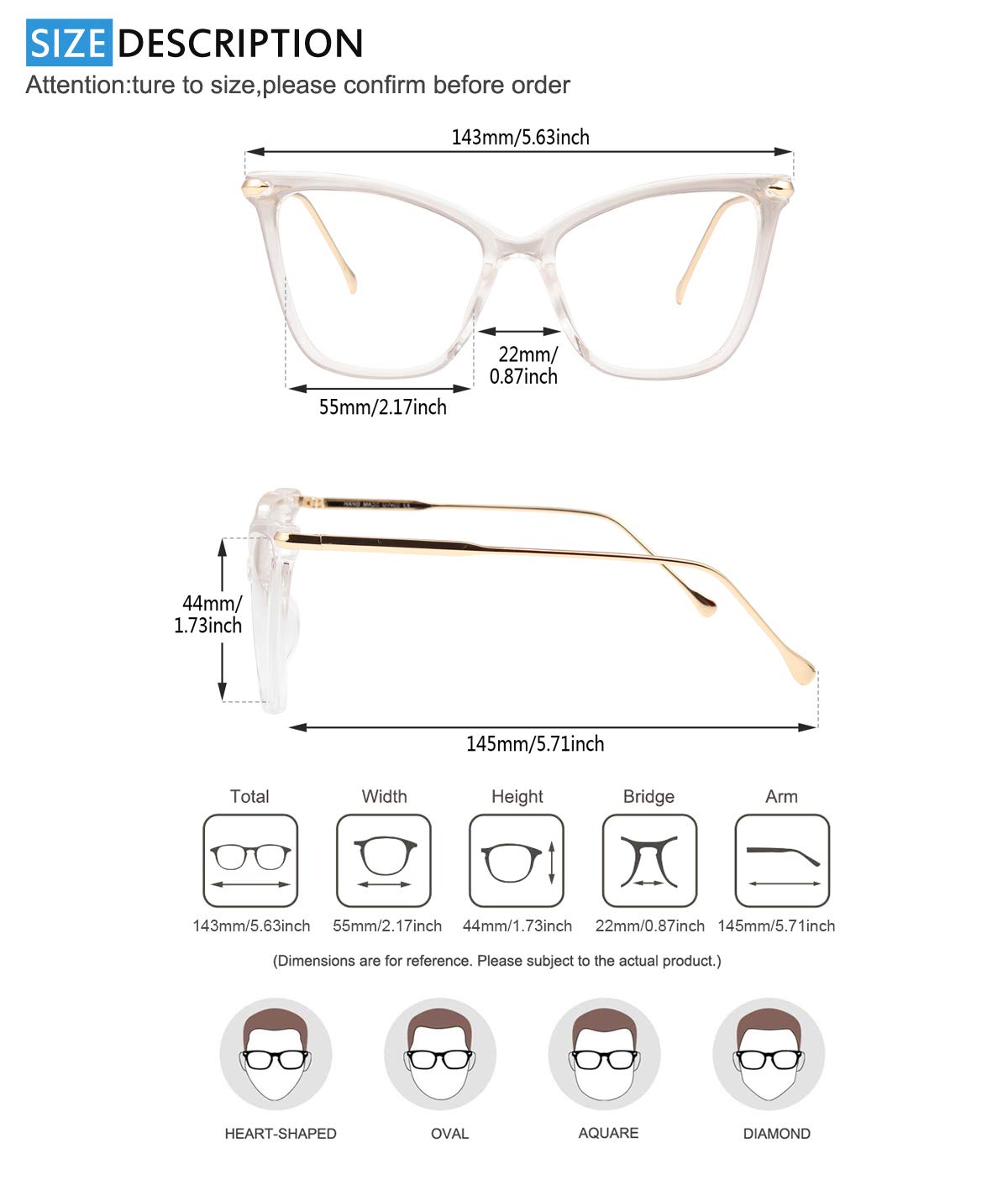 Blue Light Blocking Glasses for Women & Men - Anti Eyestrain Gaming & Computer Glasses for Work & Screen Time