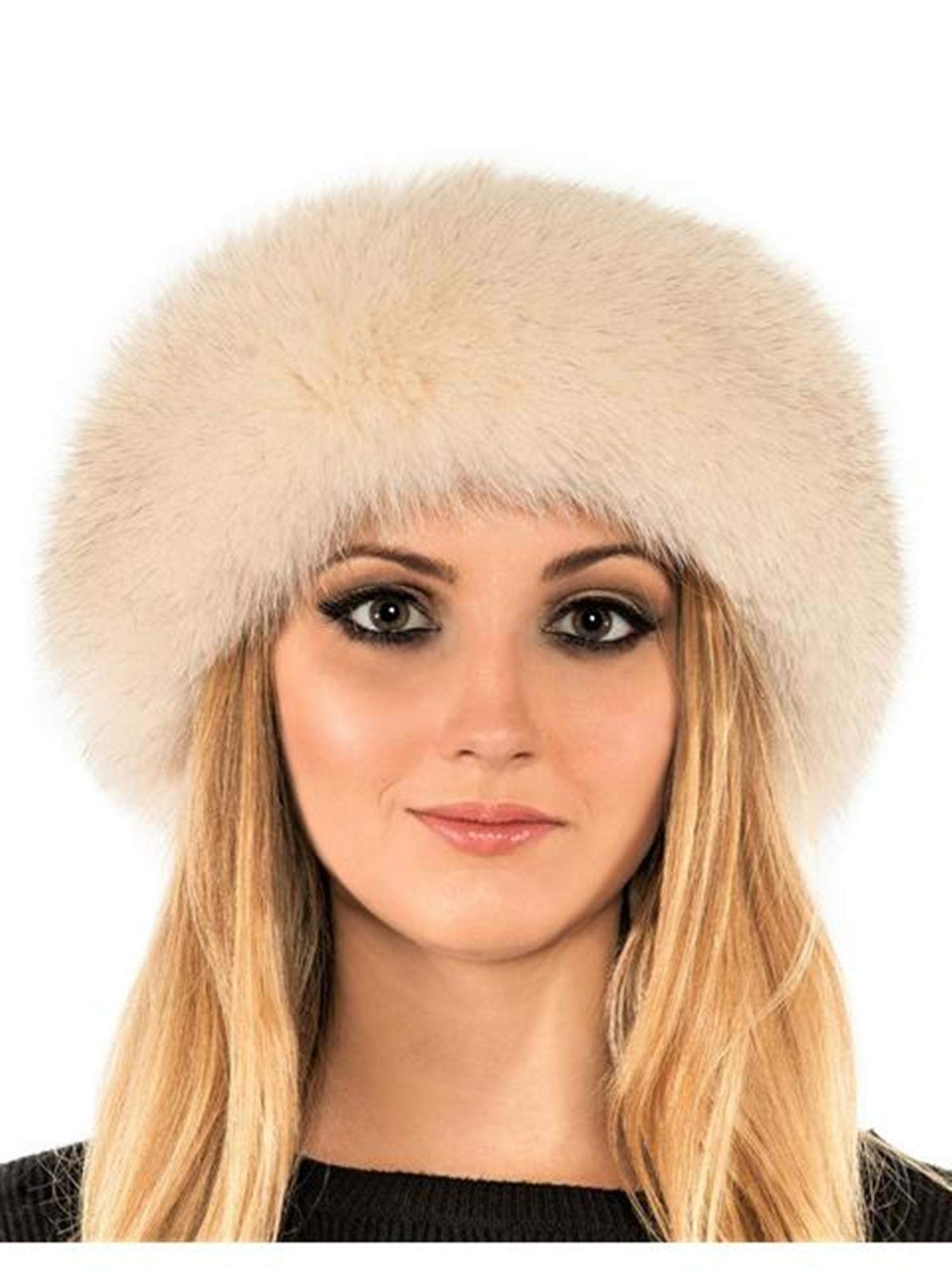 Luxury Fox Fur Headband for Women - Elegant Mink Hair Scarf & Winter Headwear - Perfect for Parties, Weddings, and Cold Weather Fashion