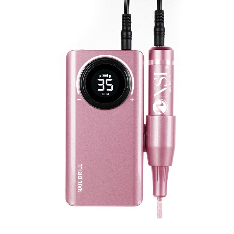 Professional Portable Nail Drill Kit - Electric Manicure Pedicure Set for Home & Salon Use - Cordless Nail File with 6 Bits & LED Light - Perfect for DIY Nail Art, Acrylics & Gel Extensions