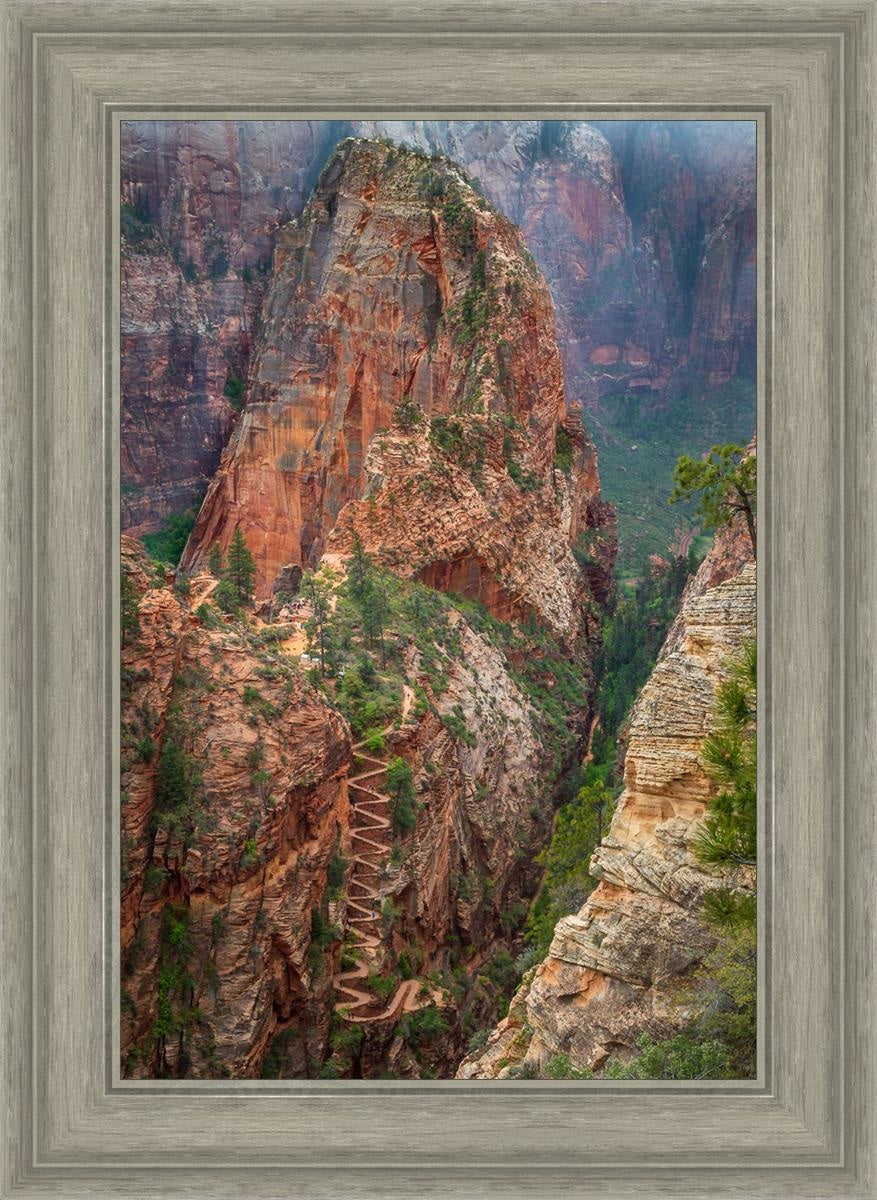 Angels Landing by Julie Kerr - Stunning Landscape Art Print for Home & Office Decor | Perfect for Living Rooms, Bedrooms, and Gifts