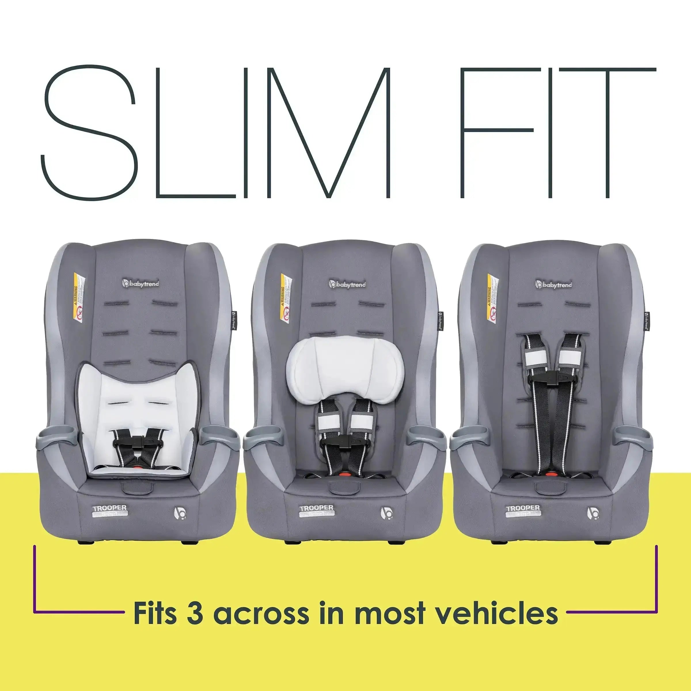 Trooper™ 3-in-1 Convertible Car Seat for Toddlers & Kids - Safe Rear-Facing, Forward-Facing & Booster - Perfect for Travel & Everyday Use