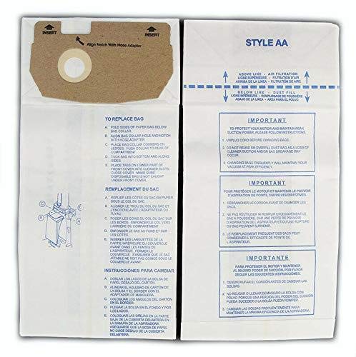 Premium DVC Eureka Sanitaire Style AA Vacuum Cleaner Bags - 150 Pack | Made in USA | Compatible with Eureka & Sanitaire Vacuums | Ideal for Home Cleaning & Commercial Use