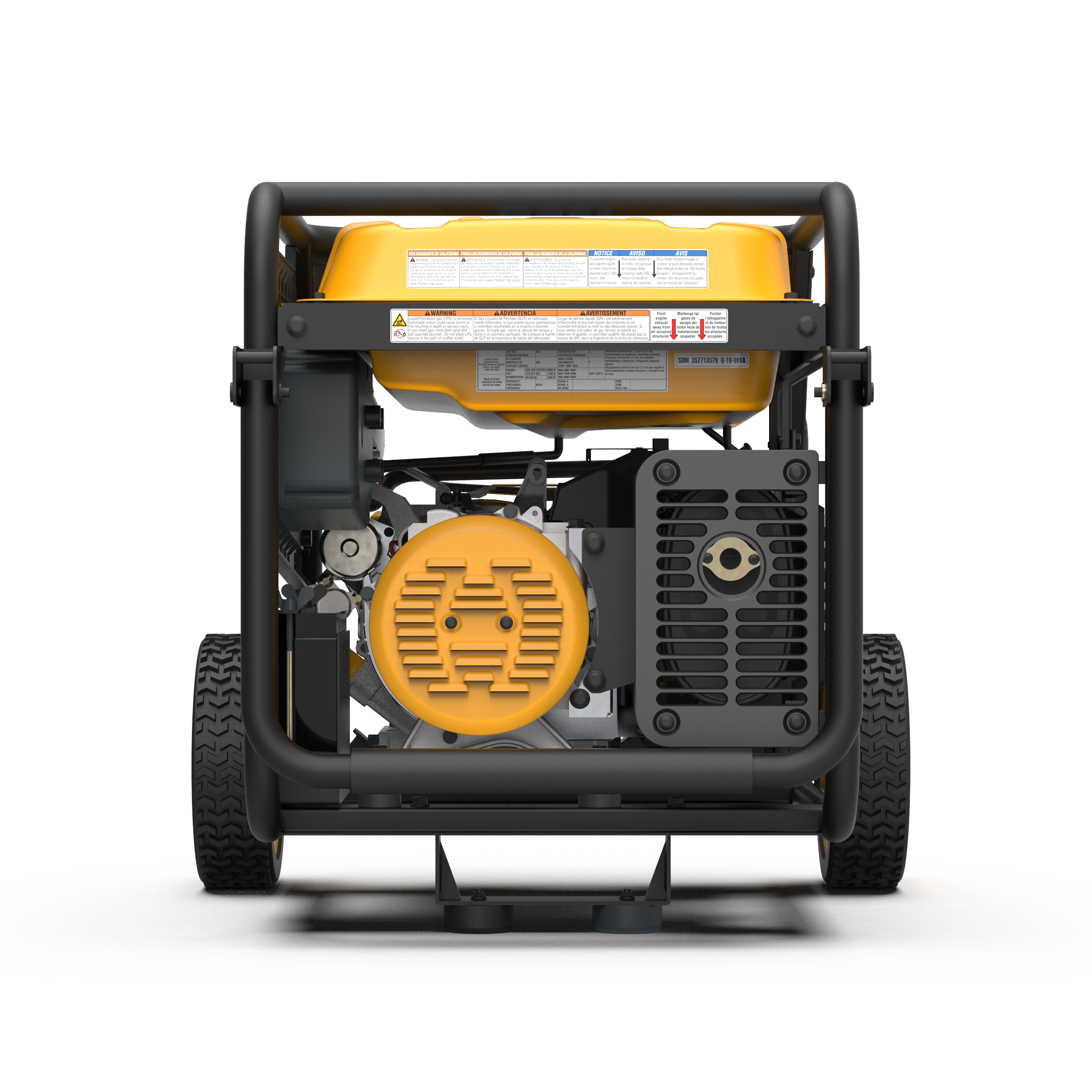 7500W Dual Fuel Portable Generator with Electric Start - 120V/240V Output for Camping, RV Trips & Emergency Power Backup