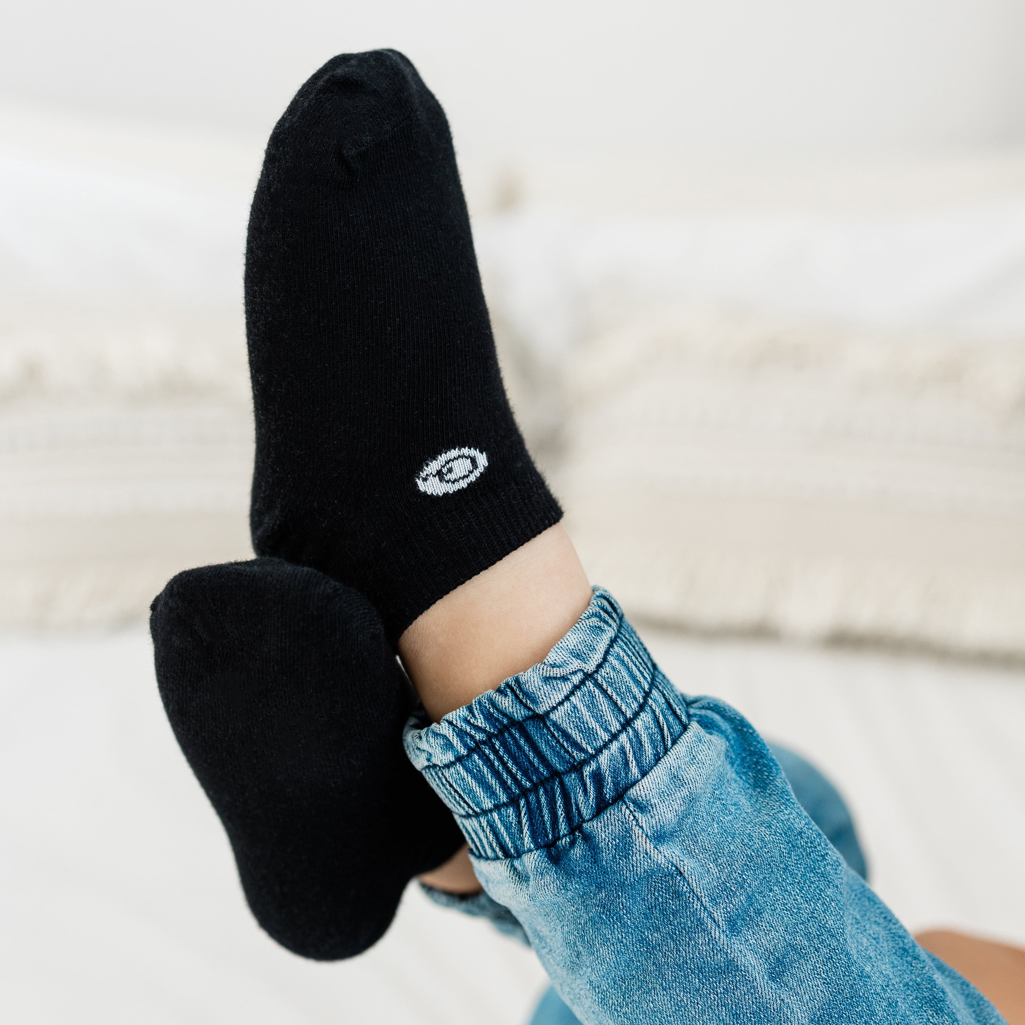 Everyday Kids' Ankle Socks - 98% Organic Cotton for School, Play & Comfort - Soft Breathable Toddler & Children Socks