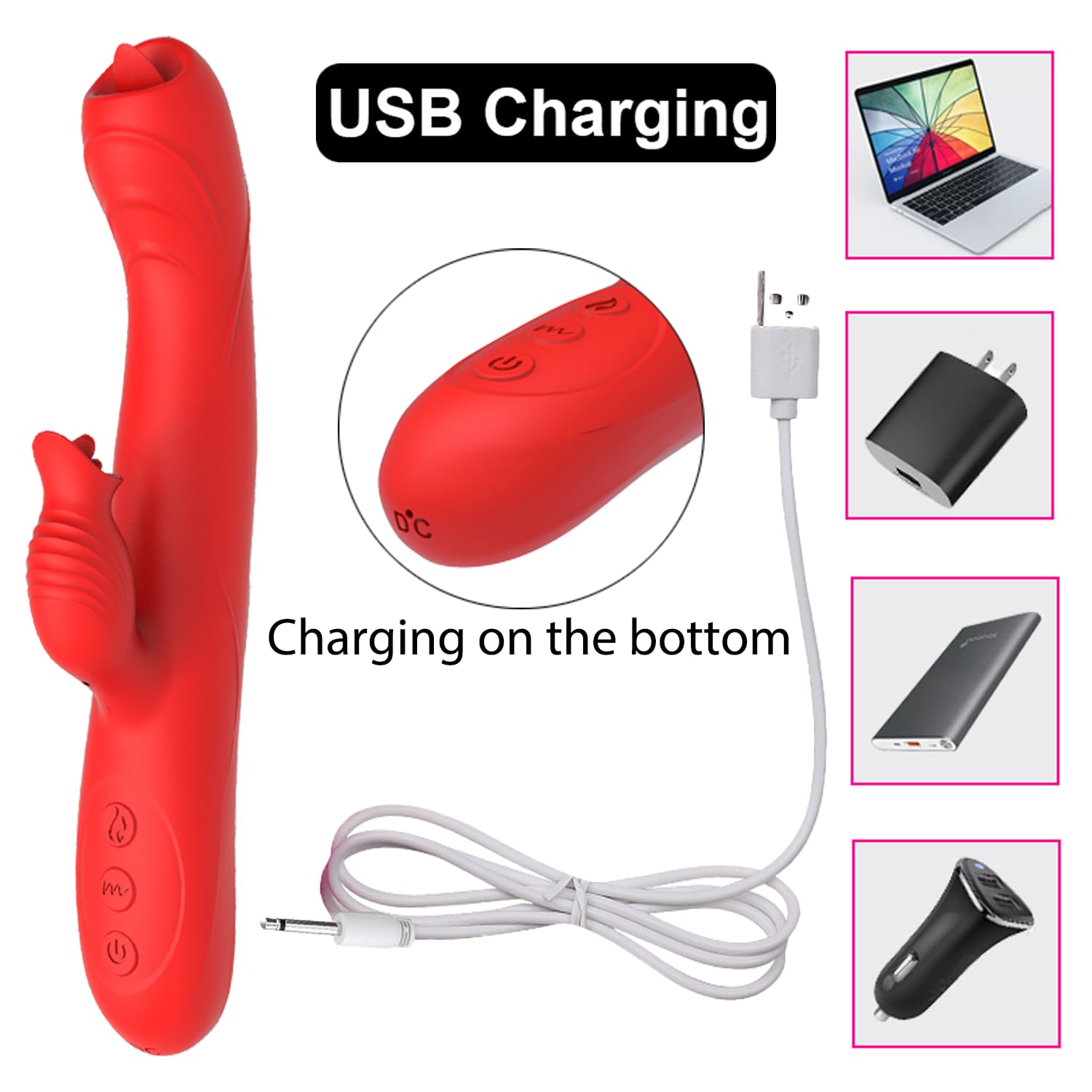 2024 Upgraded Rechargeable Handheld Electric Massager - Deep Tissue Vibrating Massage Tool for Neck, Back, Shoulder & Full Body Relaxation - Portable Personal Massage Device for Home, Office & Travel Use