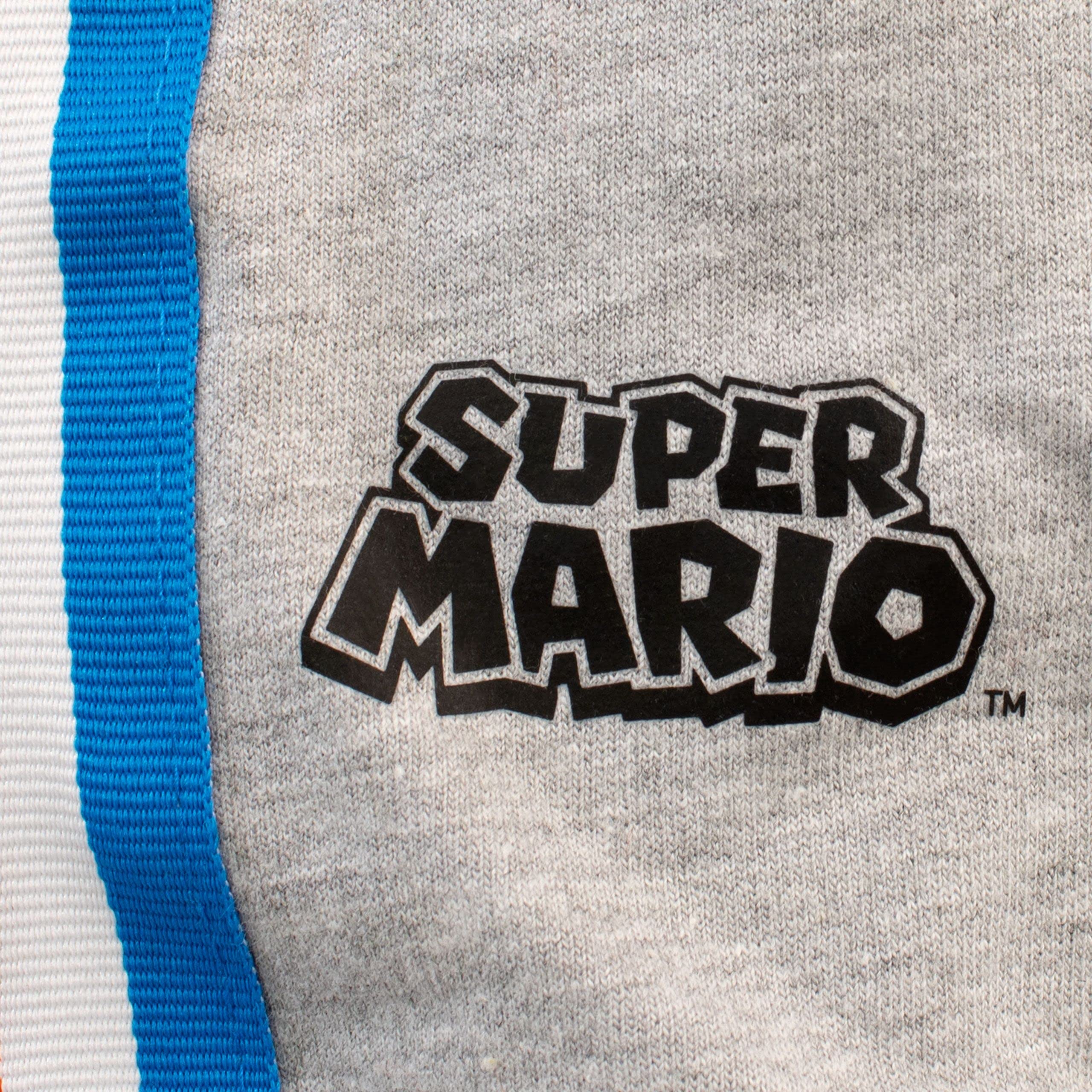 Super Mario Boys Gaming Sweatshirt & Joggers 2-Piece Outfit Set - Kids Video Game Character Costume & Lounge Wear (Multicolor, Size 5) - Perfect for Birthday Gifts, Cosplay & Casual Gaming Outfits