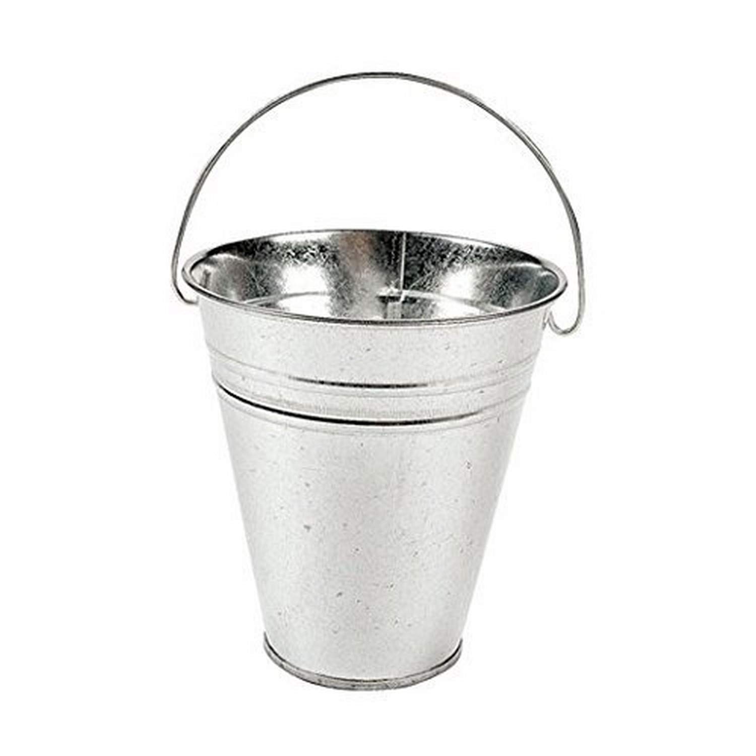 Galvanized Metal Bucket - Heavy Duty Rustproof Pail for Gardening, Cleaning & Outdoor Use - Perfect for Farm, Construction & Household Chores