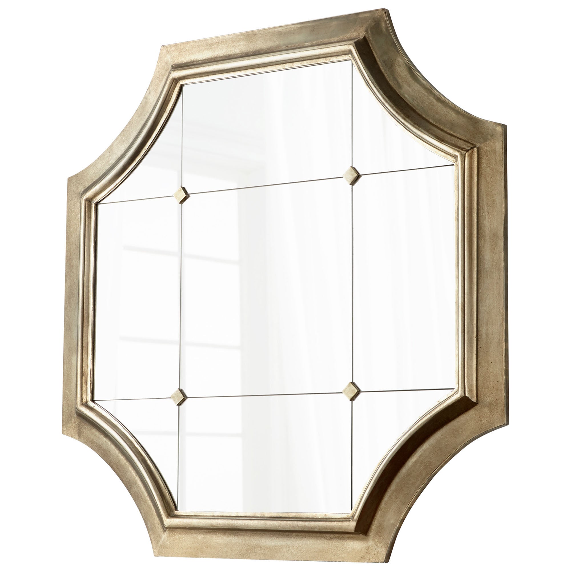 Cyan Design 09032 Vasco Mirror - Silver Wall Mirror for Bathroom, Bedroom & Living Room Decor | Elegant Home Accent & Stylish Interior Design