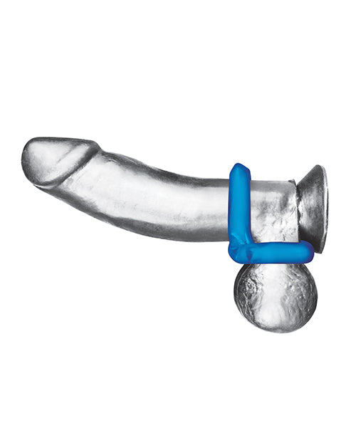 Blue Line Duo Cock Ring for Men - 2 Pack Penis Ring for Stamina & Pleasure Enhancement - Perfect for Couples & Solo Play