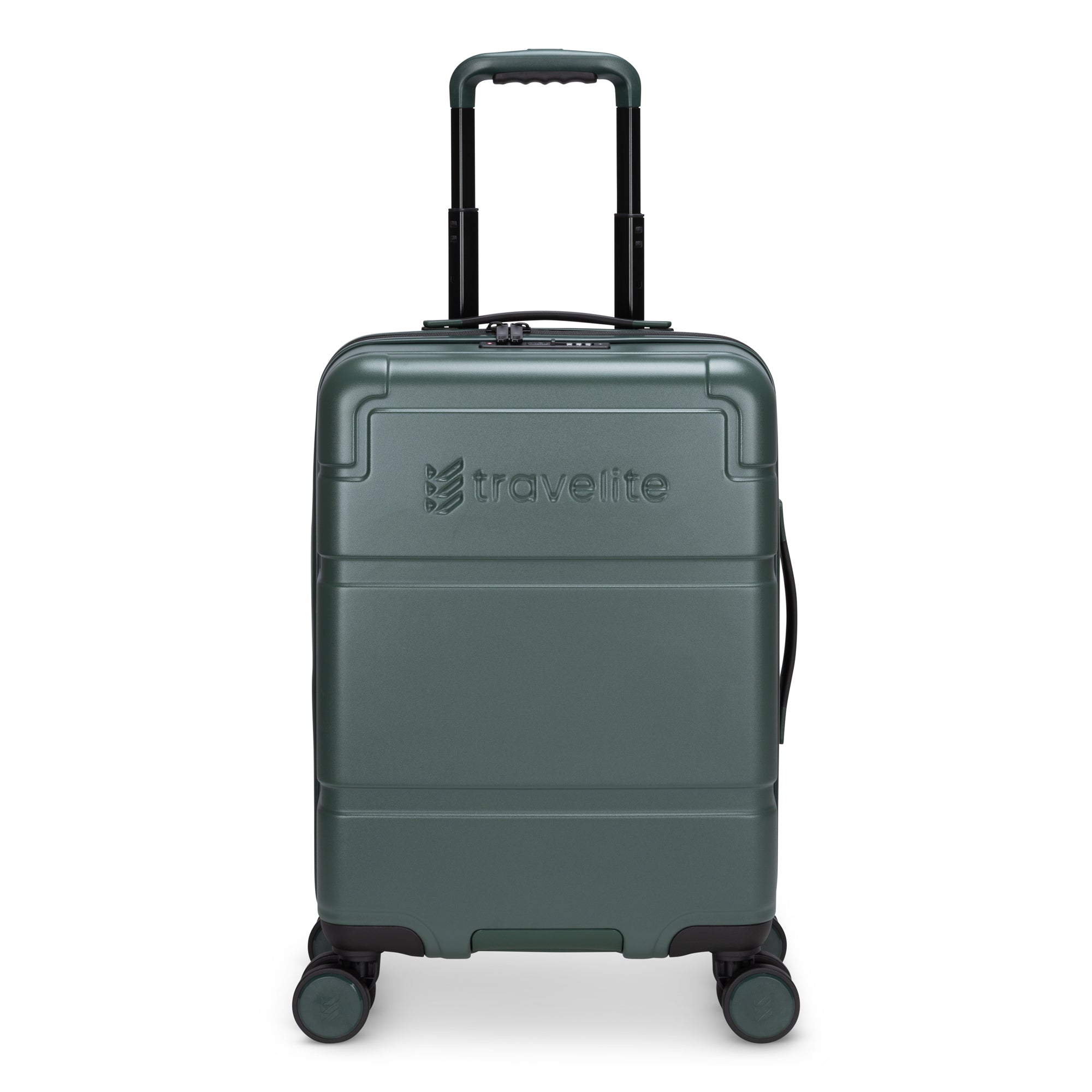 Travelite Itinerary Polycarbonate Spinner Carry On Luggage - Lightweight Durable Suitcase for Air Travel, Business Trips & Weekend Getaways