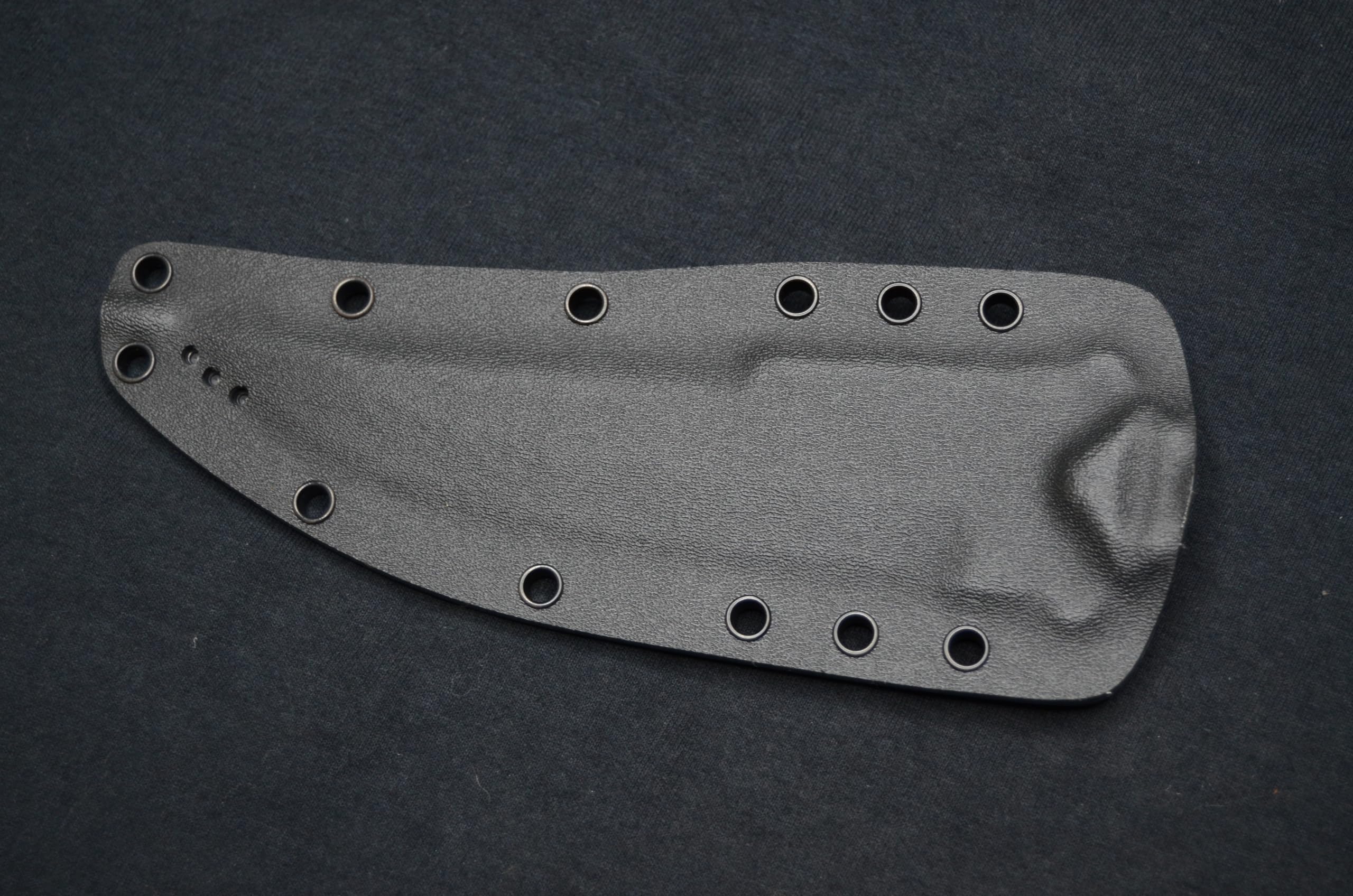 TOPS Knives Zero Dark 30 Tactical Fixed Blade Knife with Black Kydex Sheath by Red Hill Sheaths - Survival, Hunting, Outdoor Camping EDC Gear