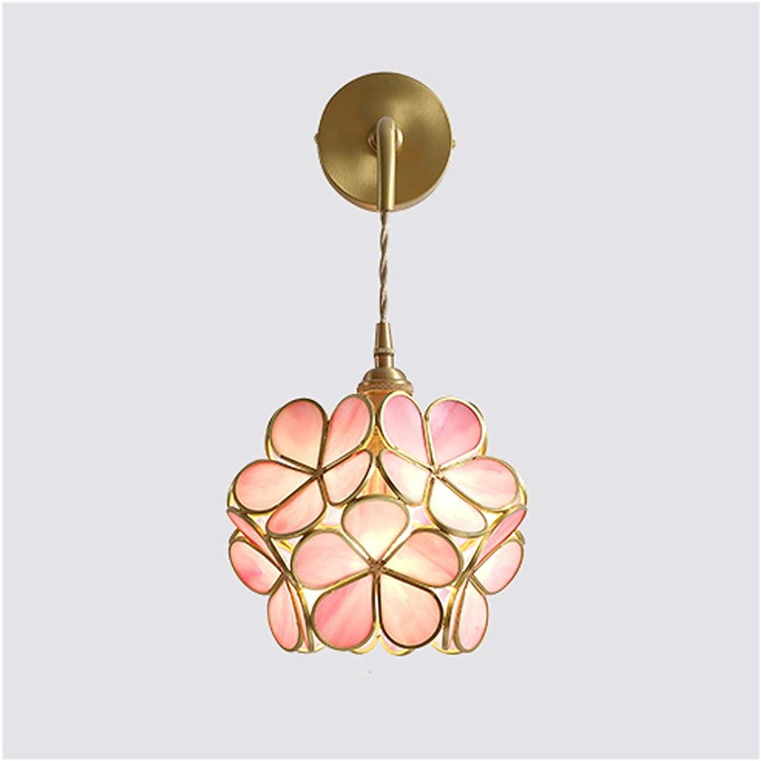 Modern Copper Wall Sconce - Creative Flower Design Bedroom & Living Room Lighting Fixture - Elegant Home Decor for Mirror, Hallway, Candle Ambience - Perfect for Bedside, Entryway, and Cozy Spaces