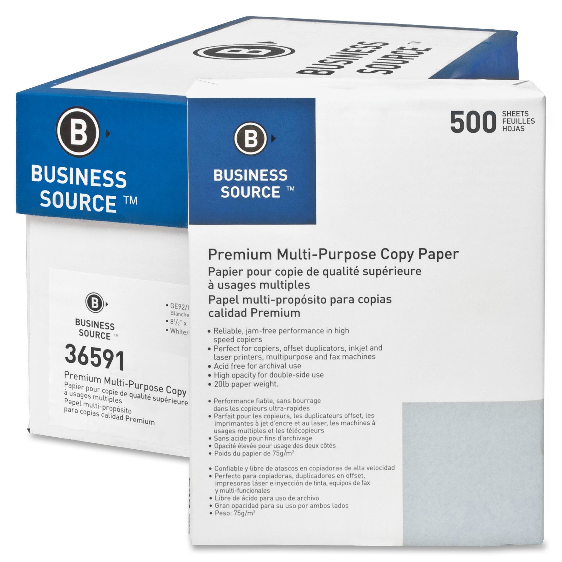 Business Source Premium Multipurpose Copy Paper - 8.5