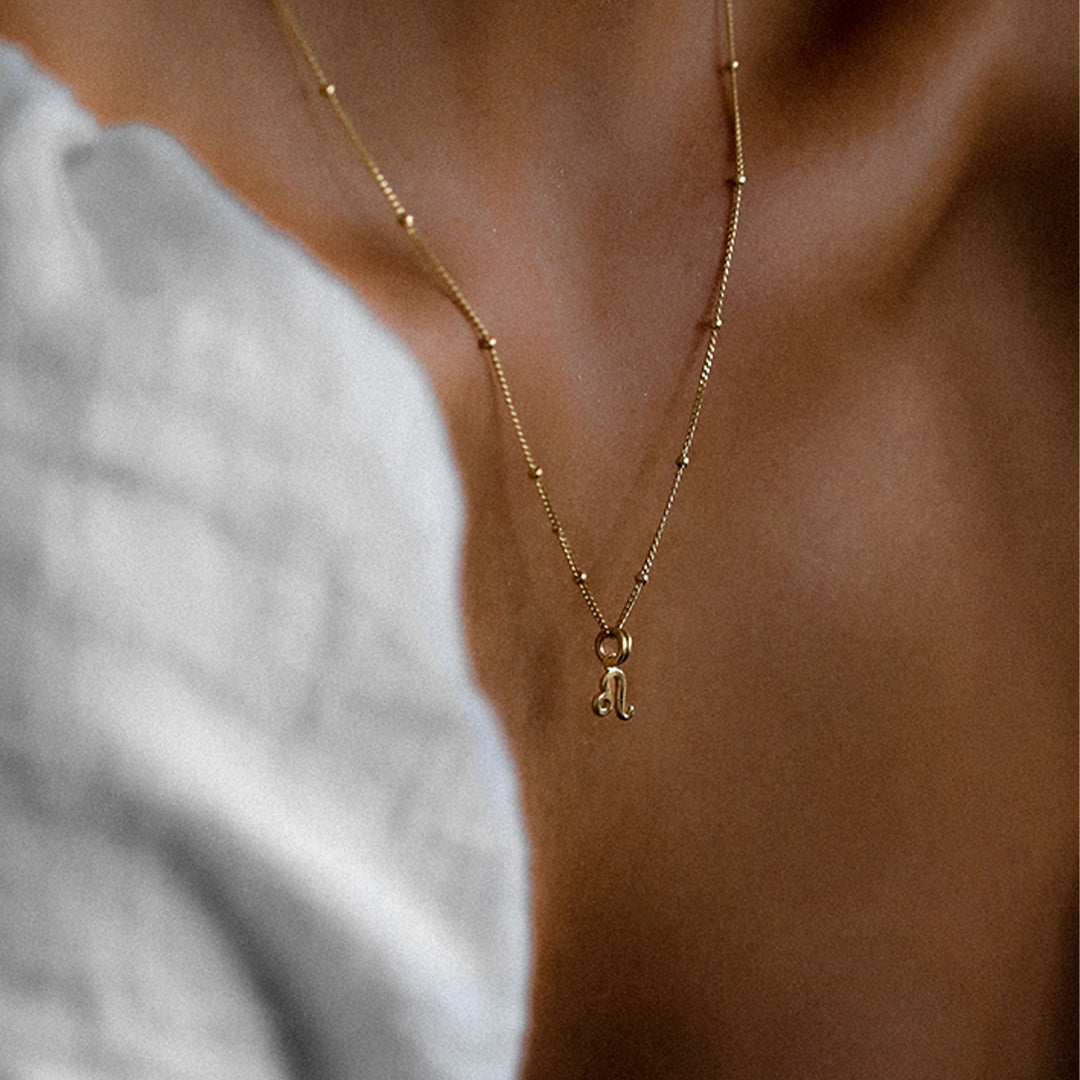 Elegant Petite Zodiac Necklace - Dainty Gold Zodiac Pendant for Women - Perfect Gift for Birthday, Anniversary & Everyday Wear