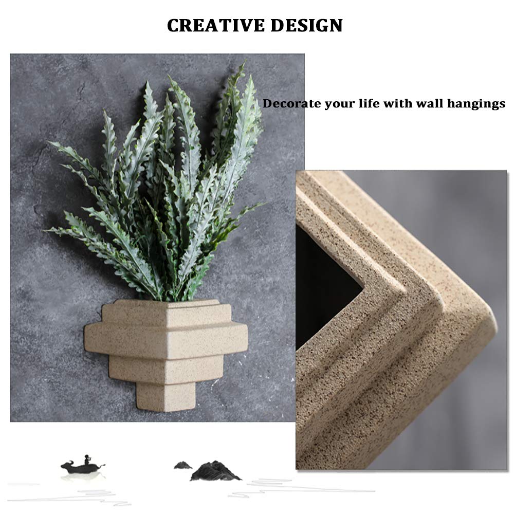 Handmade Creative Hanging Wall Vase - Purple Clay Hydroponic Flower Pot for Home Decor | Perfect for Living Room, Bedroom & Balcony Plant Display