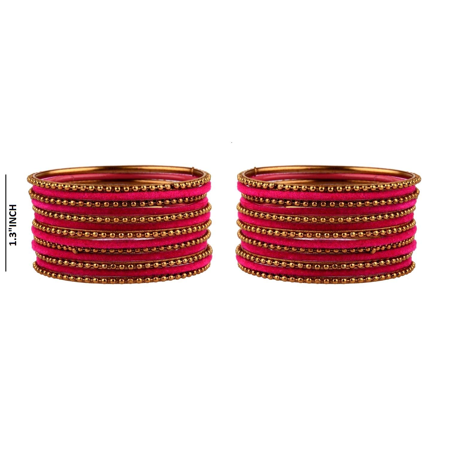 Elegant Indian Oxidized Jewelry Set for Women - Boho Velvet Bangles & Bracelets for Navratri, Festivals & Boho Fashion | Perfect for Weddings, Parties & Ethnic Outfits