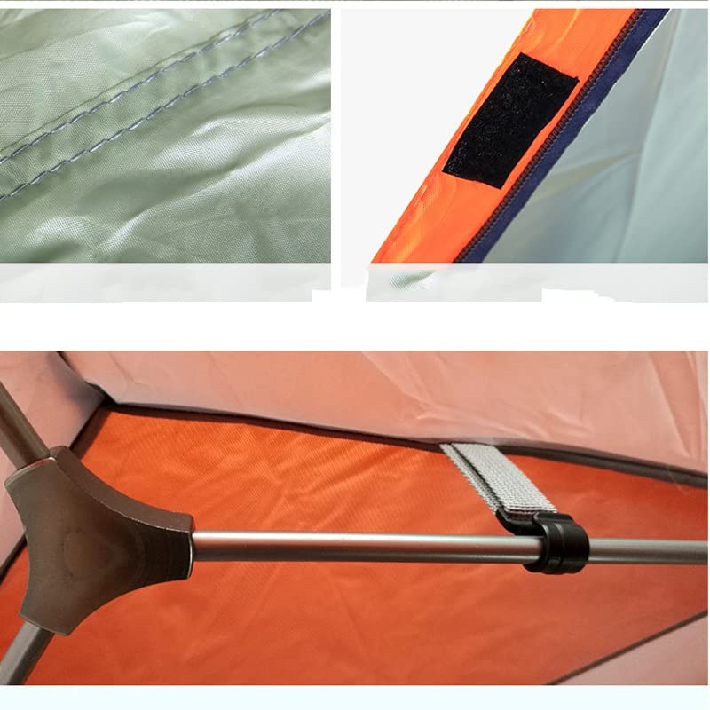 LUKEO Double Layer Aluminum Pole Solo Outdoor Camping Tent - Lightweight & Portable Backpacking Tent for Hiking, Travel & Adventure