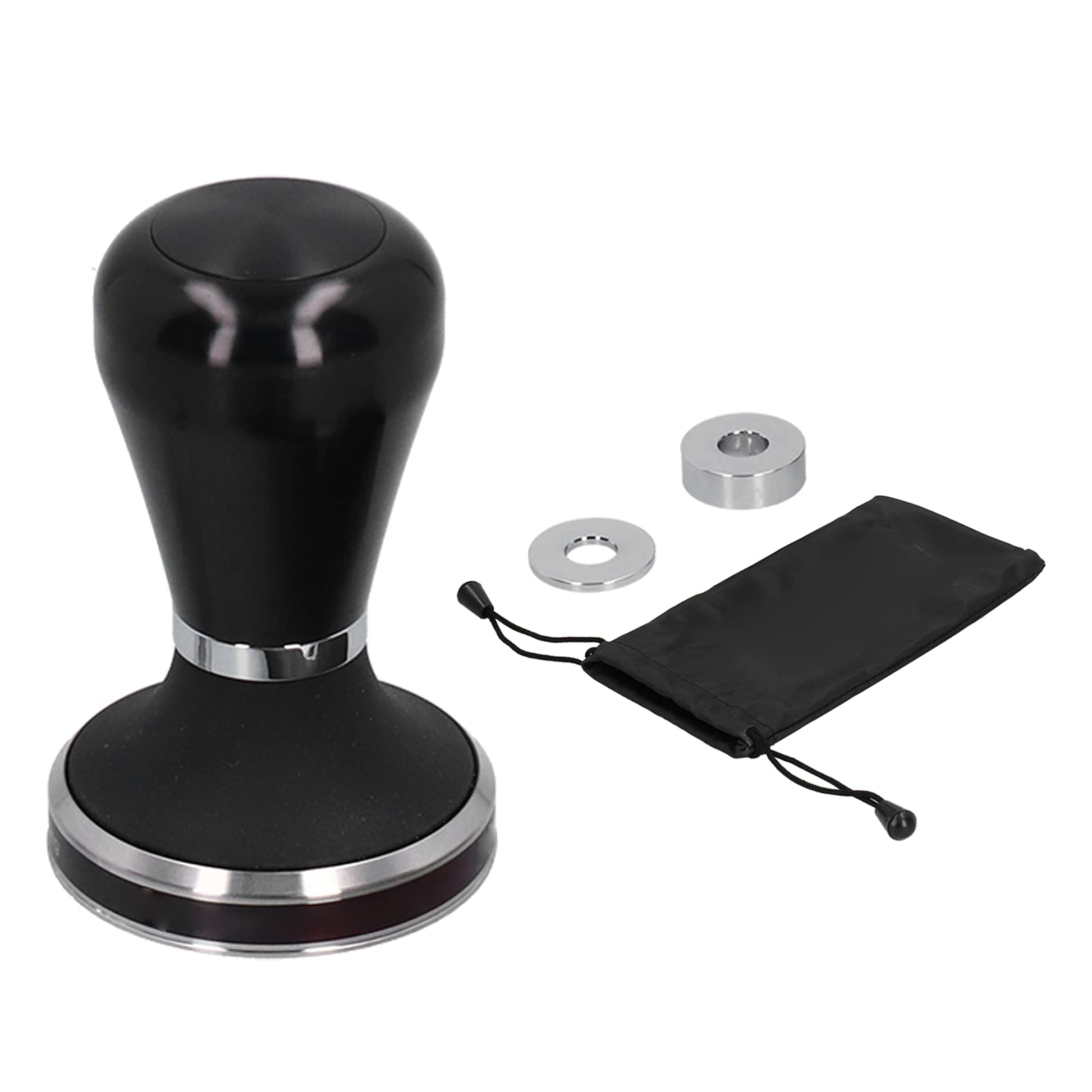 Premium Stainless Steel Coffee Tamper with Flat Base - Perfect for Espresso, Coffee Bars & Home Brewing - Ideal for Coffee Lovers & Baristas - Great for Kitchen & Coffee Shops