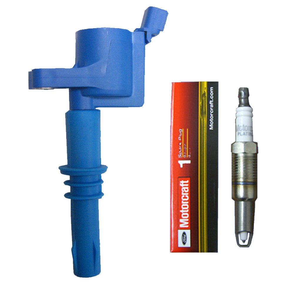 OEM Platinum Spark Plug & AD Auto Parts Ignition Coil Set - DG511 SP515 FD508 Compatible - High Performance Replacement for Smooth Engine Operation - Perfect for Car Maintenance & Tune-Ups