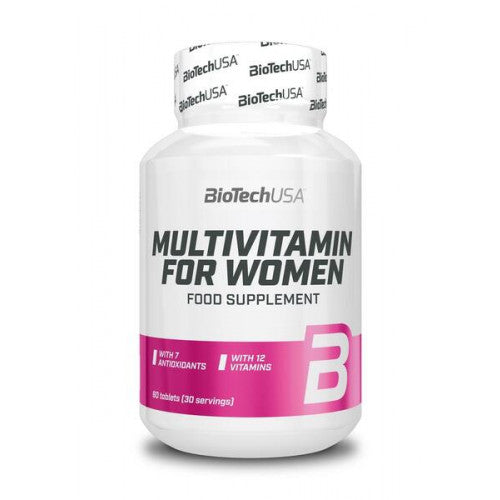 BioTechUSA Women's Multivitamin Supplement - 60 Tablets for Daily Energy, Immunity & Wellness | Perfect for Active Lifestyles & Busy Professionals