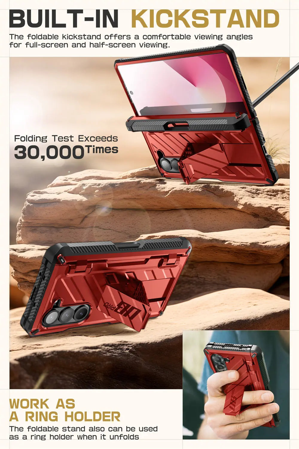 SUPCASE Unicorn Beetle Pro Rugged Case for Samsung Galaxy Z Fold 6 - Shockproof Protective Cover with Built-in Screen Protector | Perfect for Outdoor, Work & Travel Use