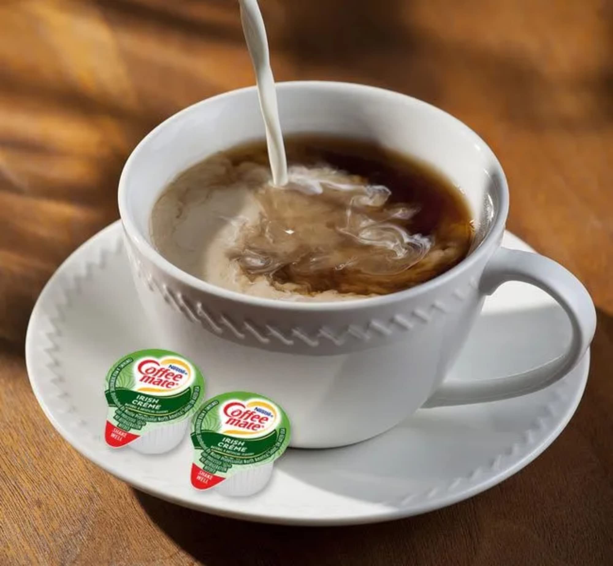 Nestle Coffee mate Liquid Coffee Creamer Singles - Irish Crème Flavor (50 Count Box) | Perfect for Office, Travel & Home Coffee Brewing