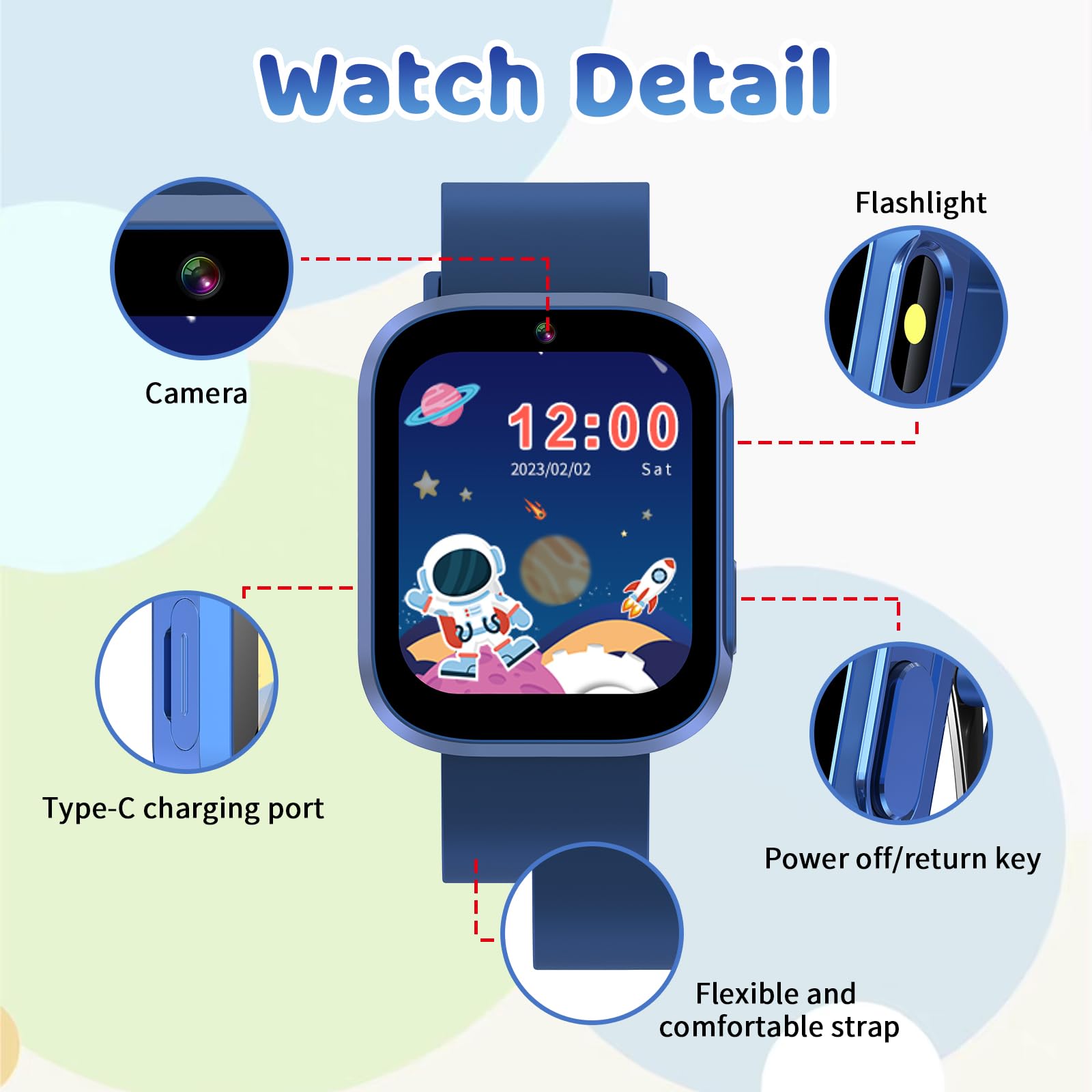 **Smart Watch for Kids Ages 4-10 - 1.4