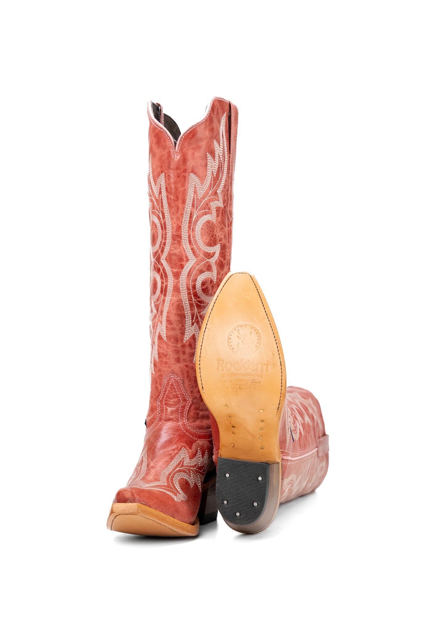 Odette Tall Snip Toe Cowgirl Boots for Women - Western Riding Boots with Pointed Toe & Stacked Heel | Perfect for Country Dancing, Rodeo Events & Fashion Outfits