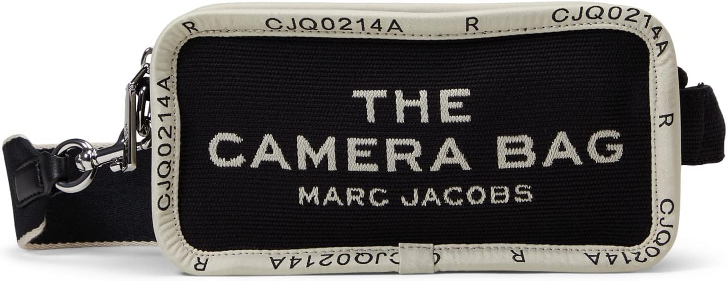 Marc Jacobs Jacquard Camera Bag - Black Crossbody Purse for Women | Stylish & Compact Shoulder Bag for Everyday Use, Travel & Work
