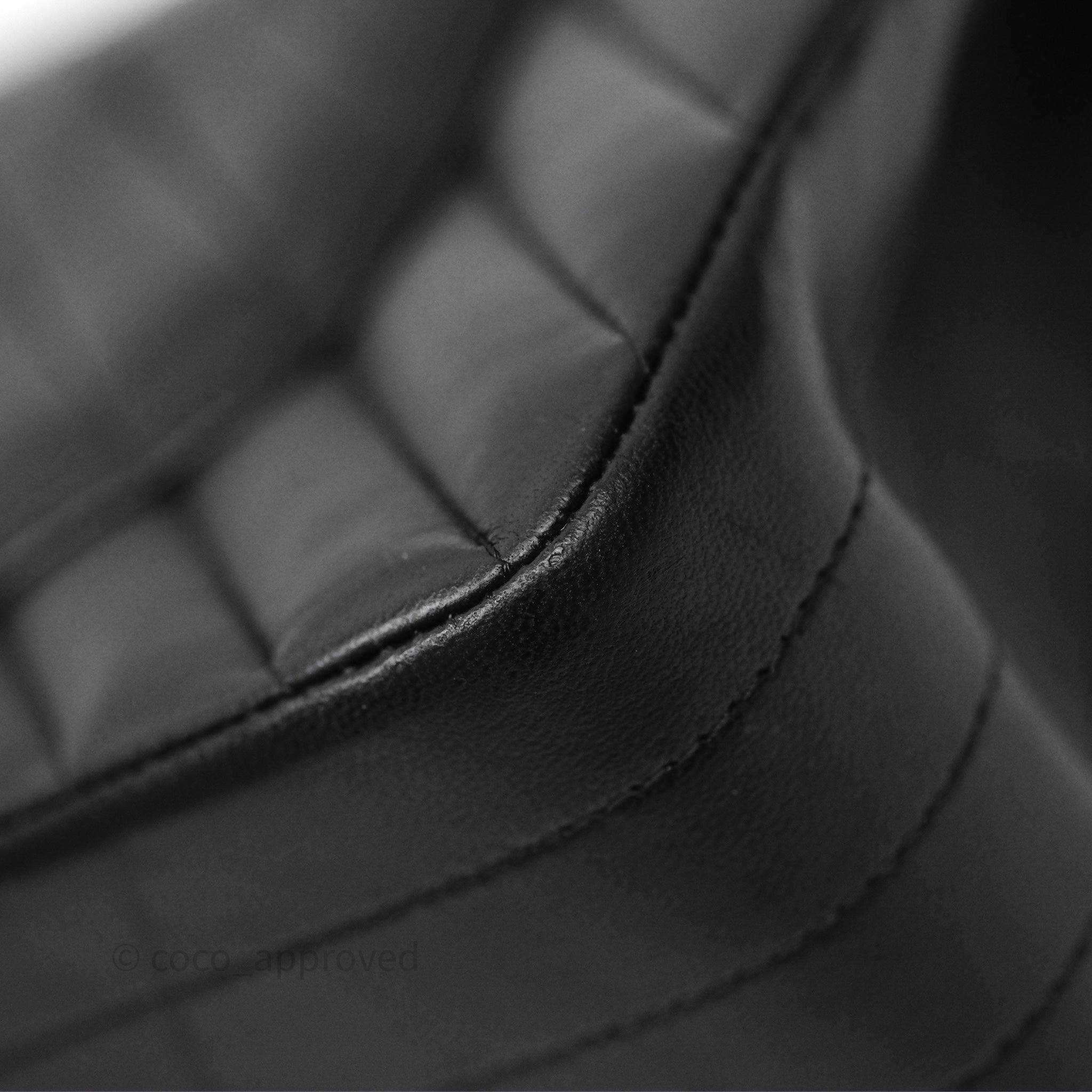 Chanel Classic M/L Medium Flap Bag - Chevron Black Lambskin with So Black Hardware | Luxury Shoulder Bag for Women, Perfect for Date Night & Special Occasions