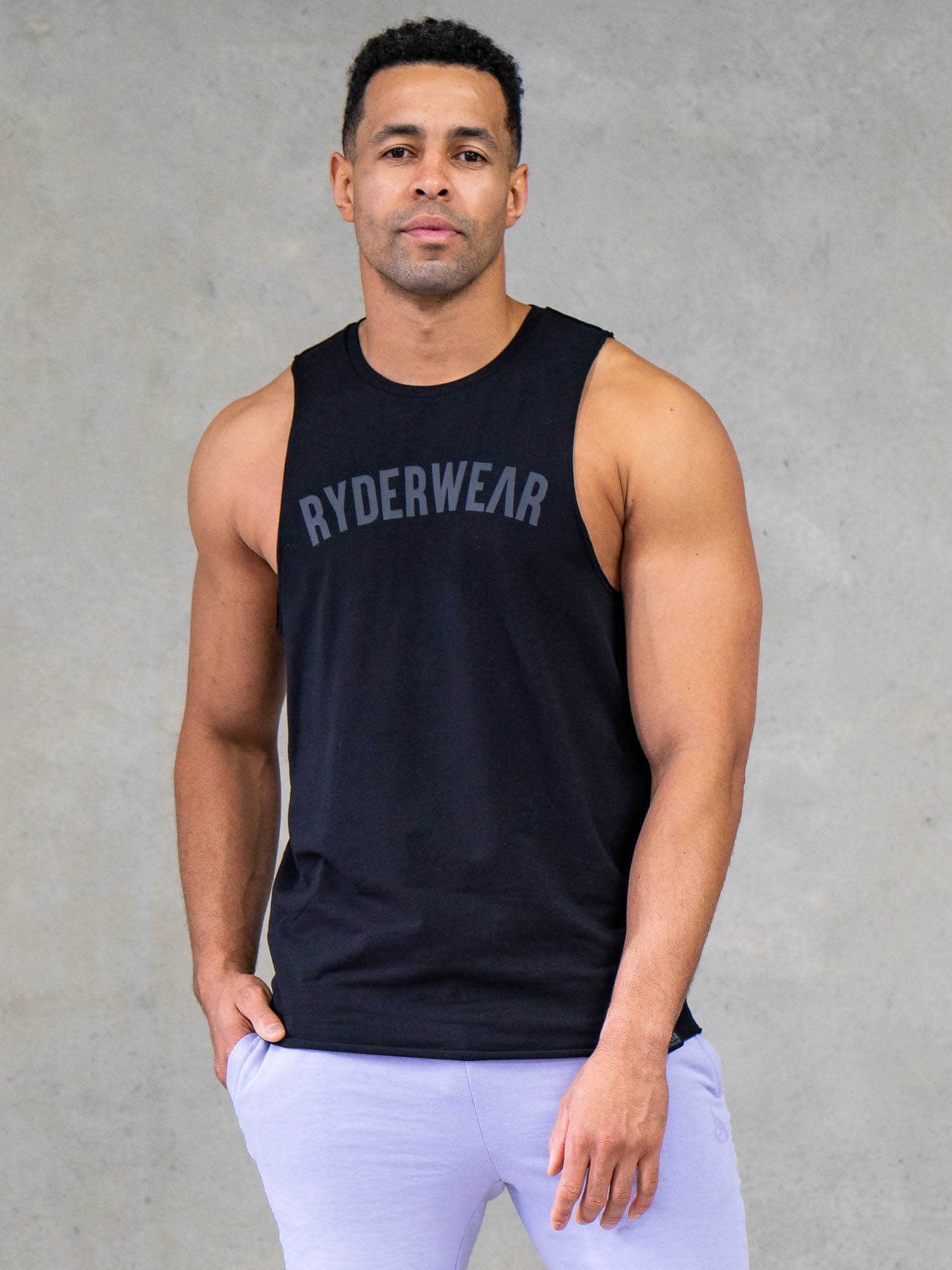 Force Tank Top for Men - Comfortable & Stylish Black Muscle Fit Shirt - Gym, Workout & Casual Wear