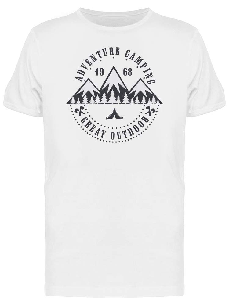 Smartprints Adventure Camping T-Shirt for Men - Breathable Quick-Dry Outdoor Tee for Hiking, Backpacking & Camping Trips