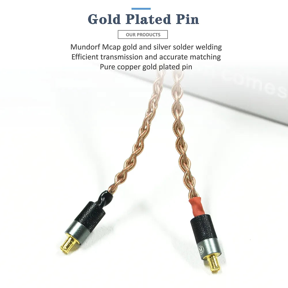 Premium GUCraftsman 6N Single Crystal Copper Audio Cable for Audio Technica CM2000Ti/CK2000Ti/CKR90is/CKR100is/CKR1100 - High-Fidelity Sound Upgrade for Audiophiles & Studio Monitoring