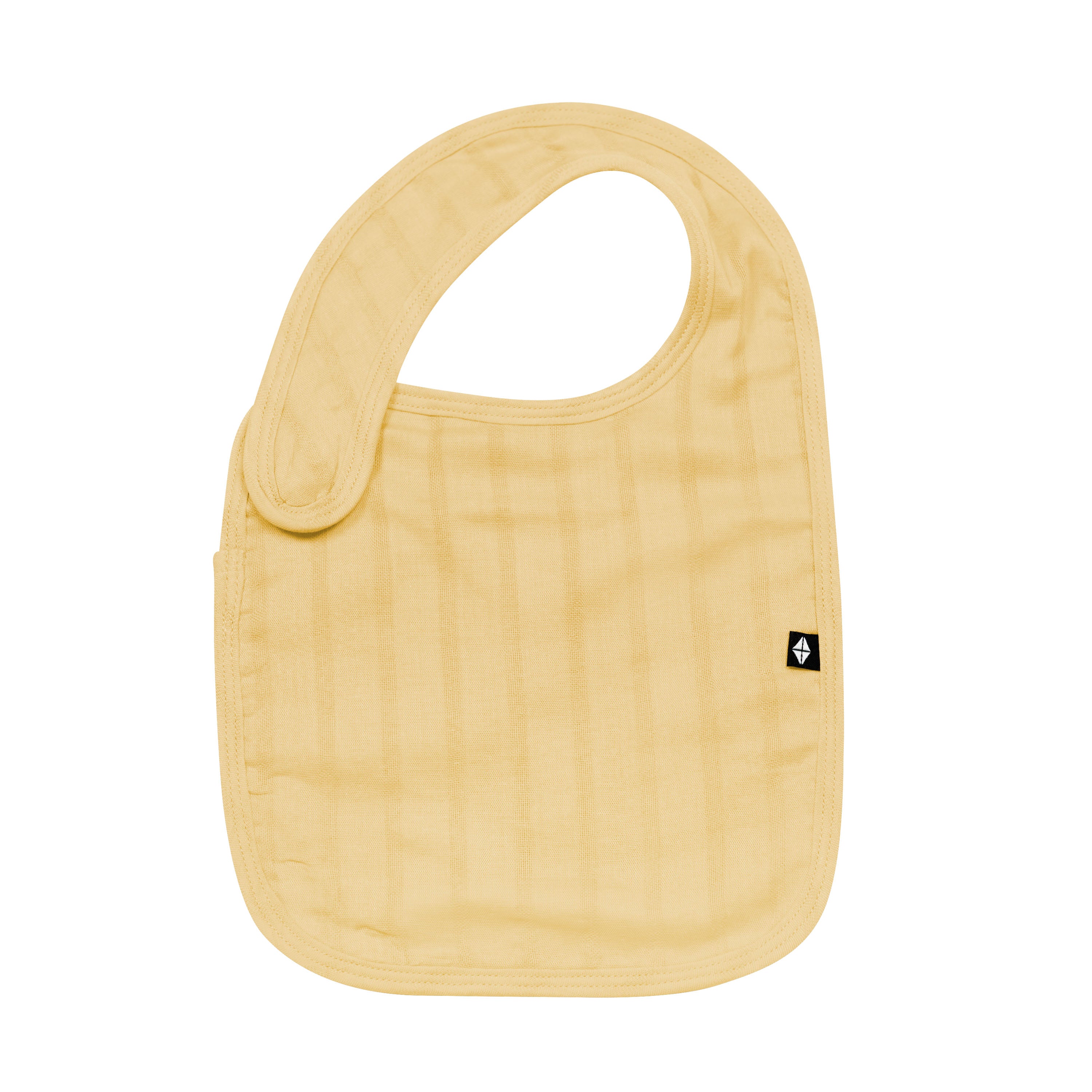 Organic Bamboo Muslin Baby Bib - Soft, Absorbent & Eco-Friendly for Mealtime & Drooling - Sandcastle Color for Newborns & Infants - Perfect for Feeding, Travel & Everyday Use
