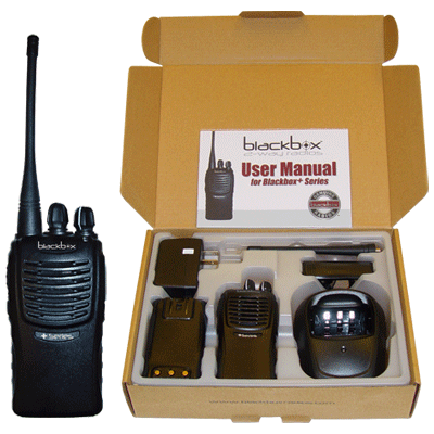 Blackbox Plus Professional 16-Channel VHF Two-Way Radio - Long Range Walkie Talkies for Outdoor Adventures, Construction Sites & Emergency Communication
