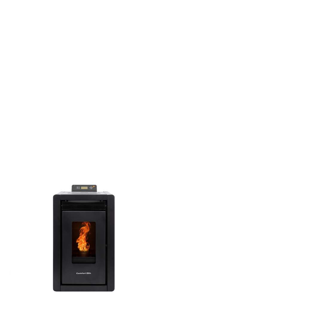 Alpine HP40 White Pellet Stove with 32