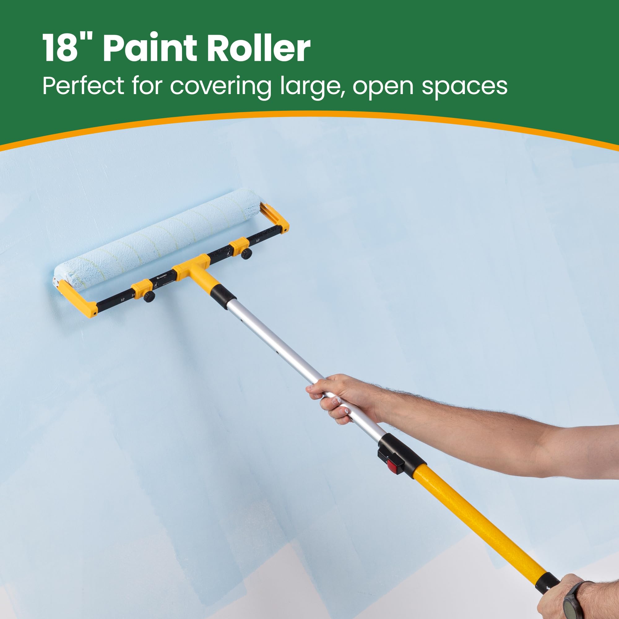 VOOMEY 10-Piece 18-Inch Paint Roller Kit with 16