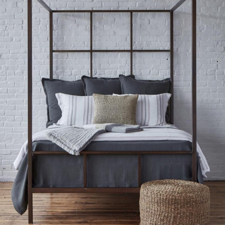Neo Matelasse & Beach Stripe Duvet Cover Set - Luxury Bedding Collection for Coastal & Modern Home Decor | Perfect for Master Bedroom, Guest Room & Beach House Retreat