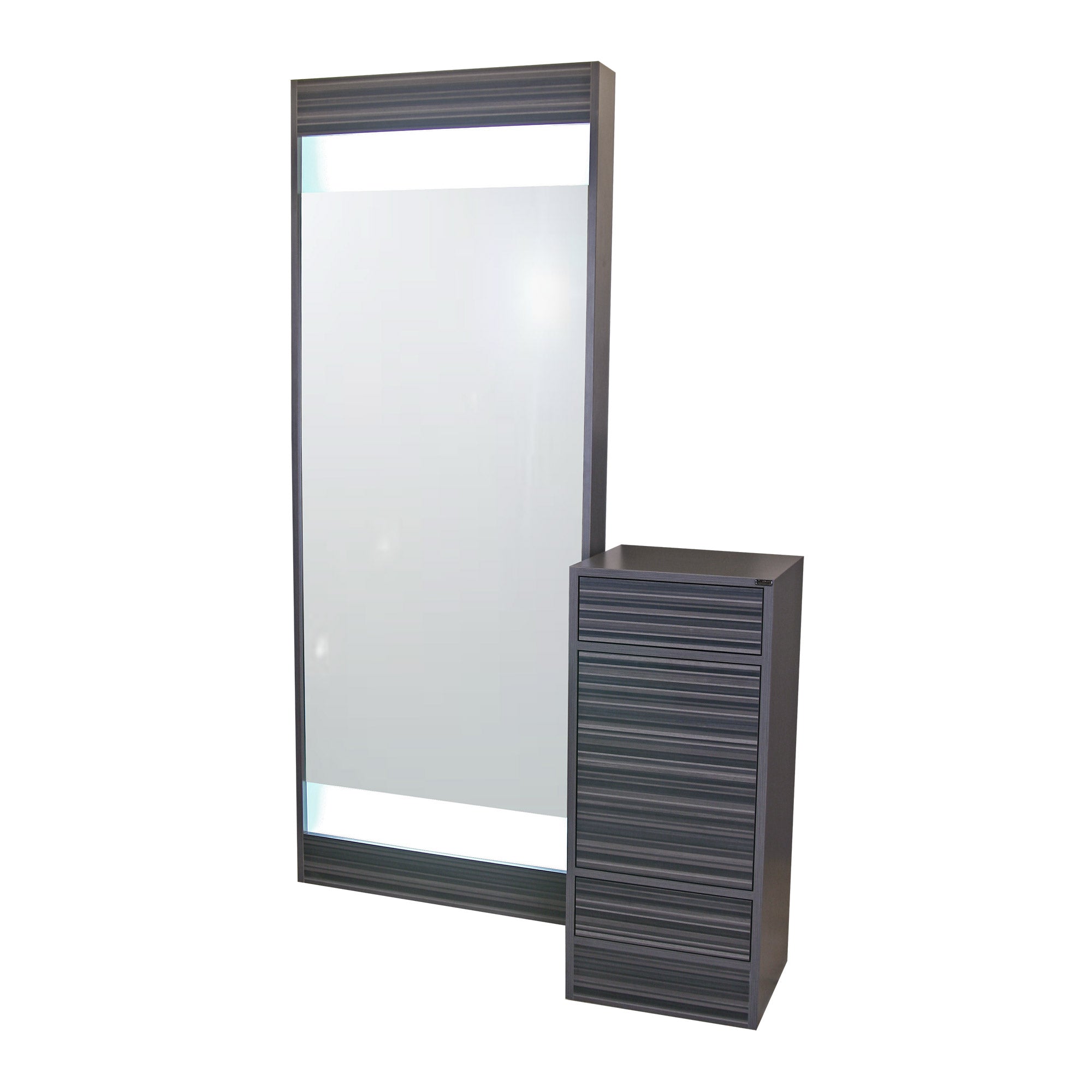 Edge Styling Vanity - Modern Bathroom Vanity with LED Mirror & Soft Closing Drawers | Perfect for Small Spaces, Apartments & Contemporary Home Decor