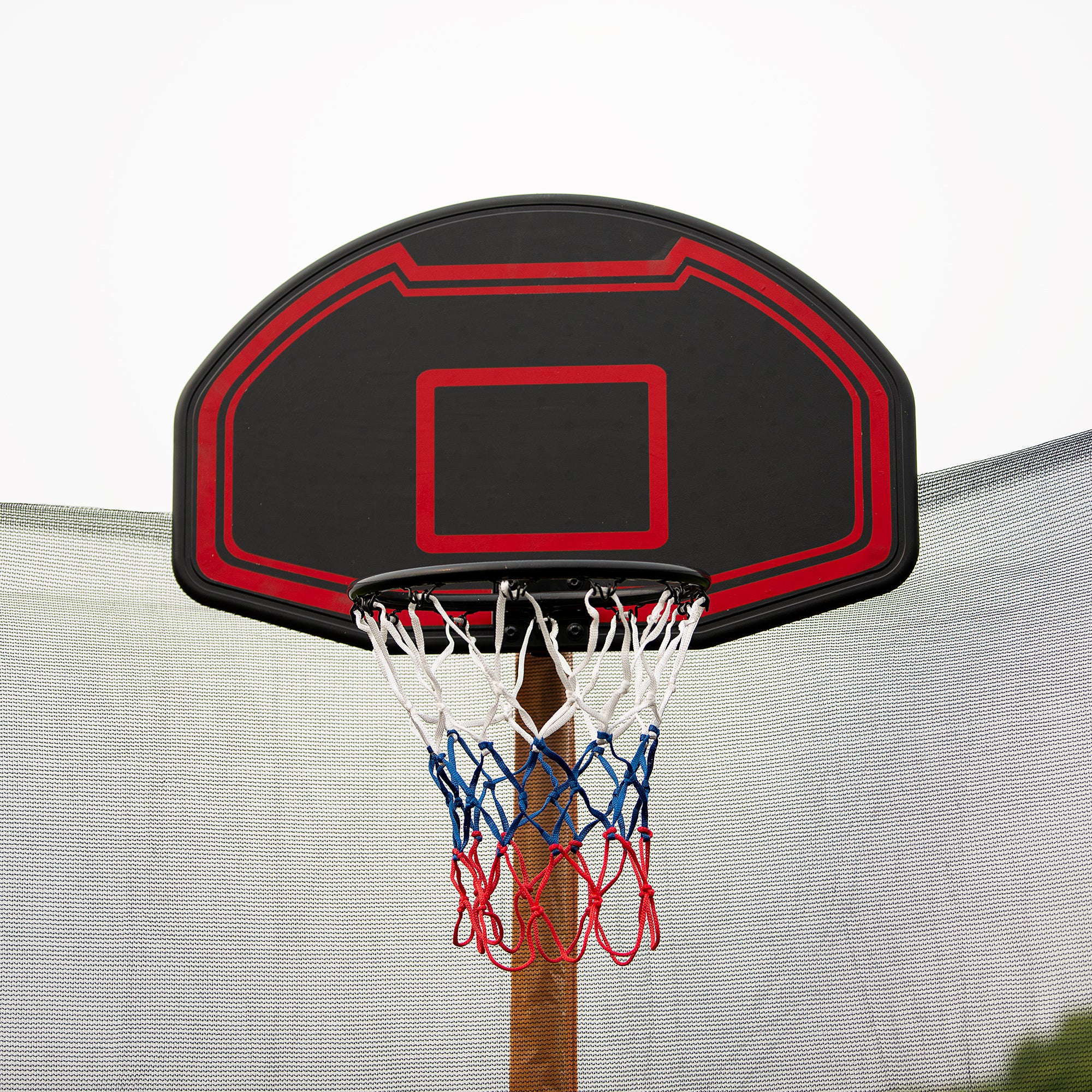 15FT Trampoline with Basketball Hoop, Air Pump & Ladder - Blue Safety Enclosure for Outdoor Family Fun & Backyard Exercise
