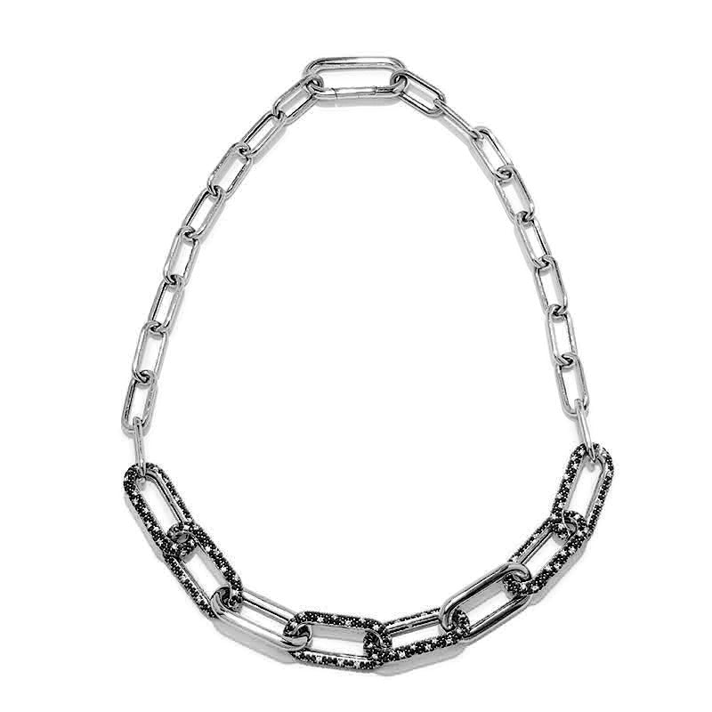 Elegant Link Collar Necklace for Women - Gold & Silver Chain Necklace Jewelry Gift for Her - Perfect for Date Night, Wedding & Everyday Wear