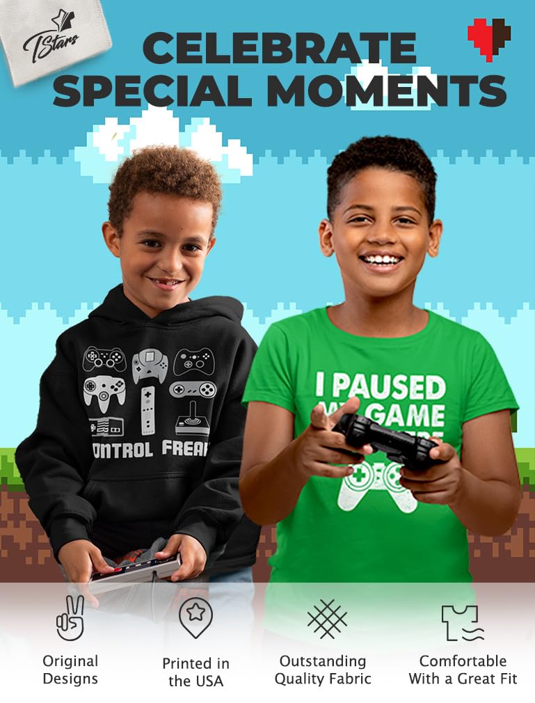 Best Video Game Controller Gifts for Gamers - Cool Gaming Hoodies & Sweatshirts for Kids - Perfect for Gaming Parties & Casual Wear