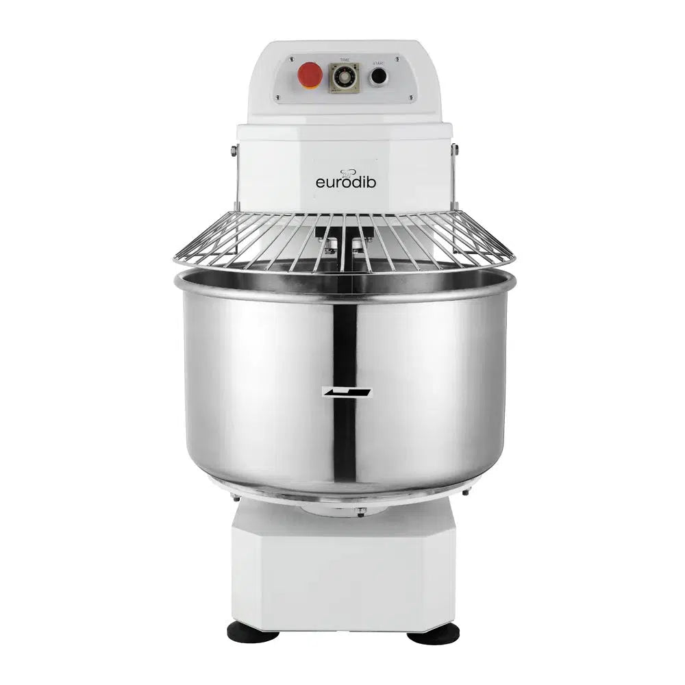 Eurodib LM50T 50-Quart (19Kg) Commercial Spiral Mixer - 220V Heavy Duty Dough Mixer for Bakeries, Pizza Shops & Restaurants