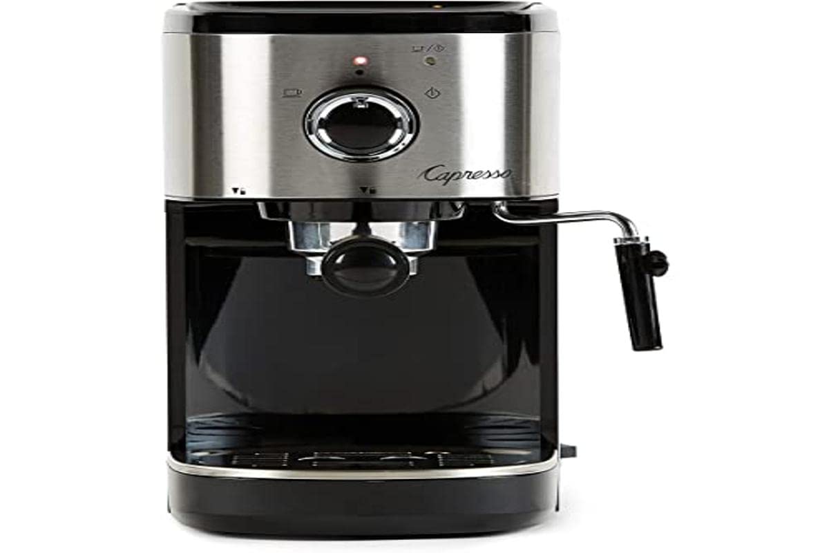 Capresso EC Select Pump Espresso and Cappuccino Machine - Stainless Steel Coffee Maker with Frother for Home & Office Use | Perfect for Espresso, Latte & Cappuccino Lovers