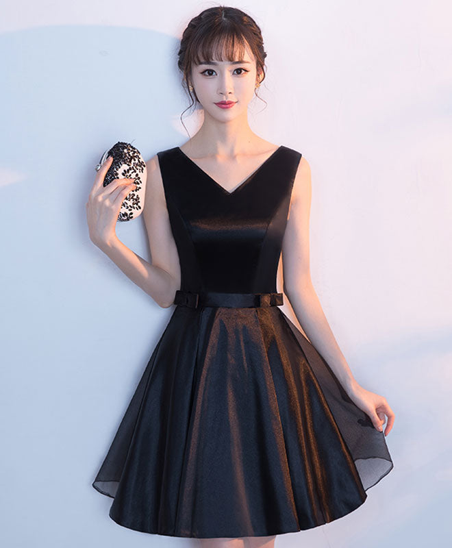 Elegant Black Short Prom Dress for Women - Homecoming Party, Cocktail Dress for Semi-Formal Events & Special Occasions