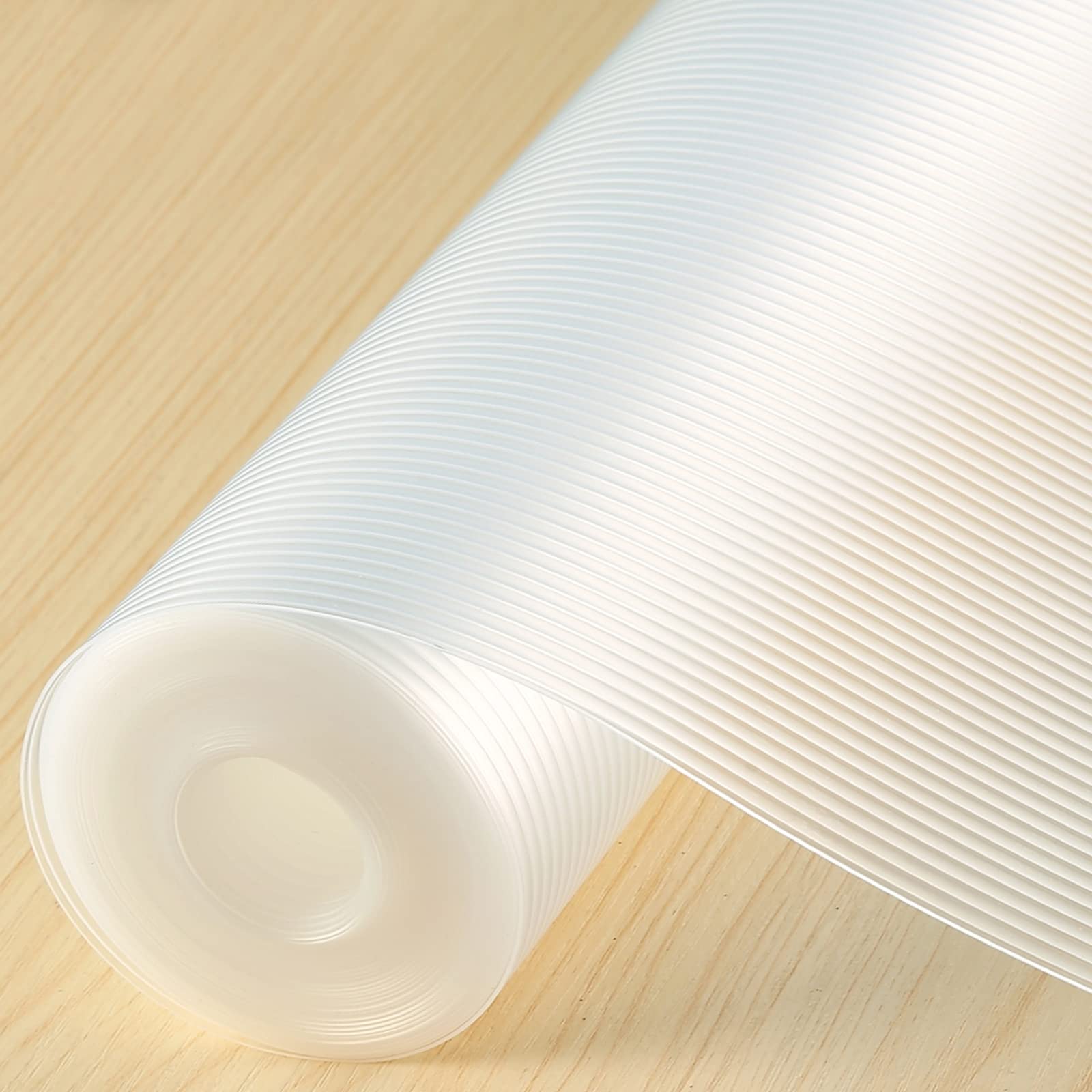 Non-Slip Shelf Liner for Kitchen Cabinets - White & Clear Drawer Liners 12