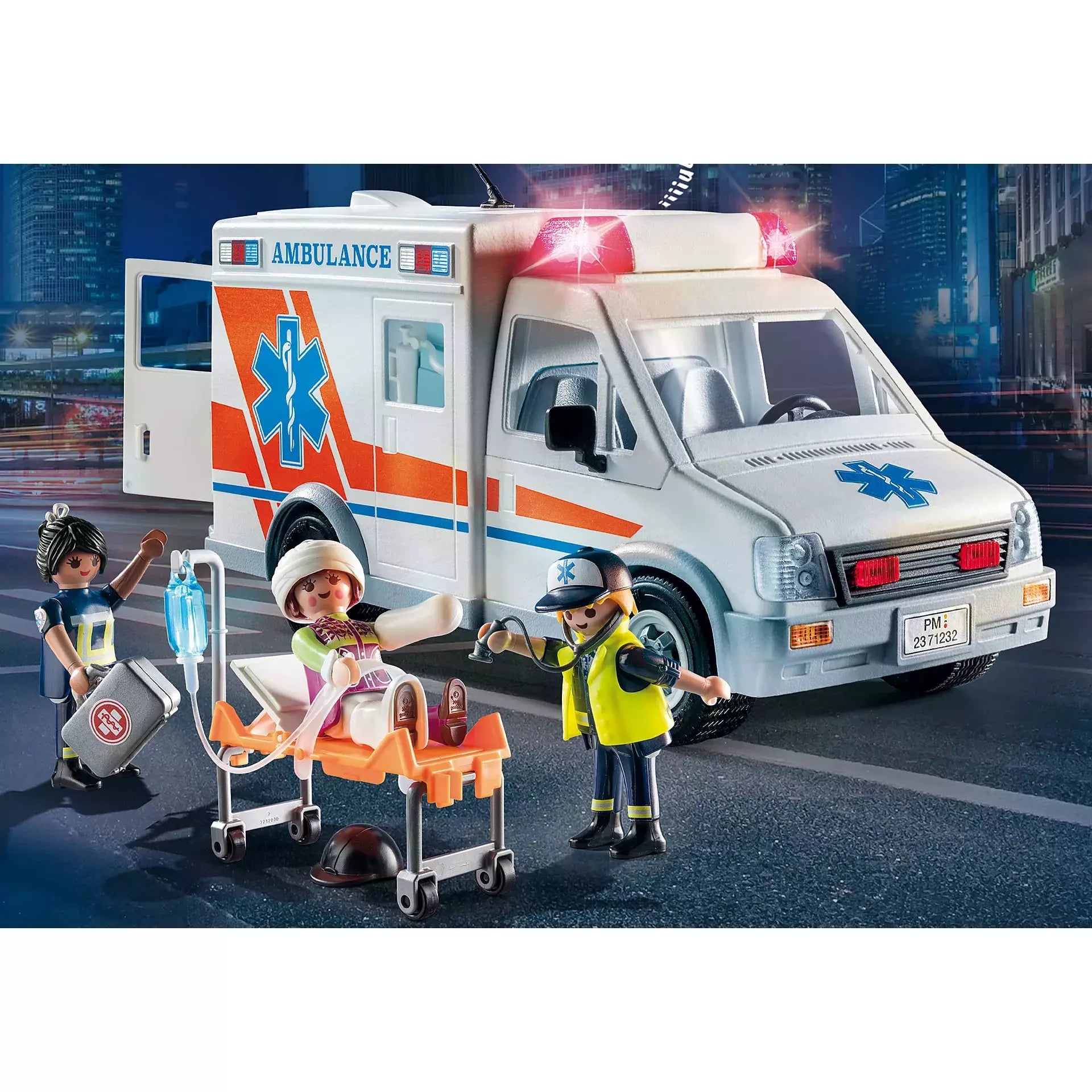 LEGO City Ambulance Rescue Toy Set 71232 - Emergency Vehicle Building Kit for Kids, Creative Play & Collectible Gift for Boys & Girls - Perfect for Role-Playing First Responder Scenes