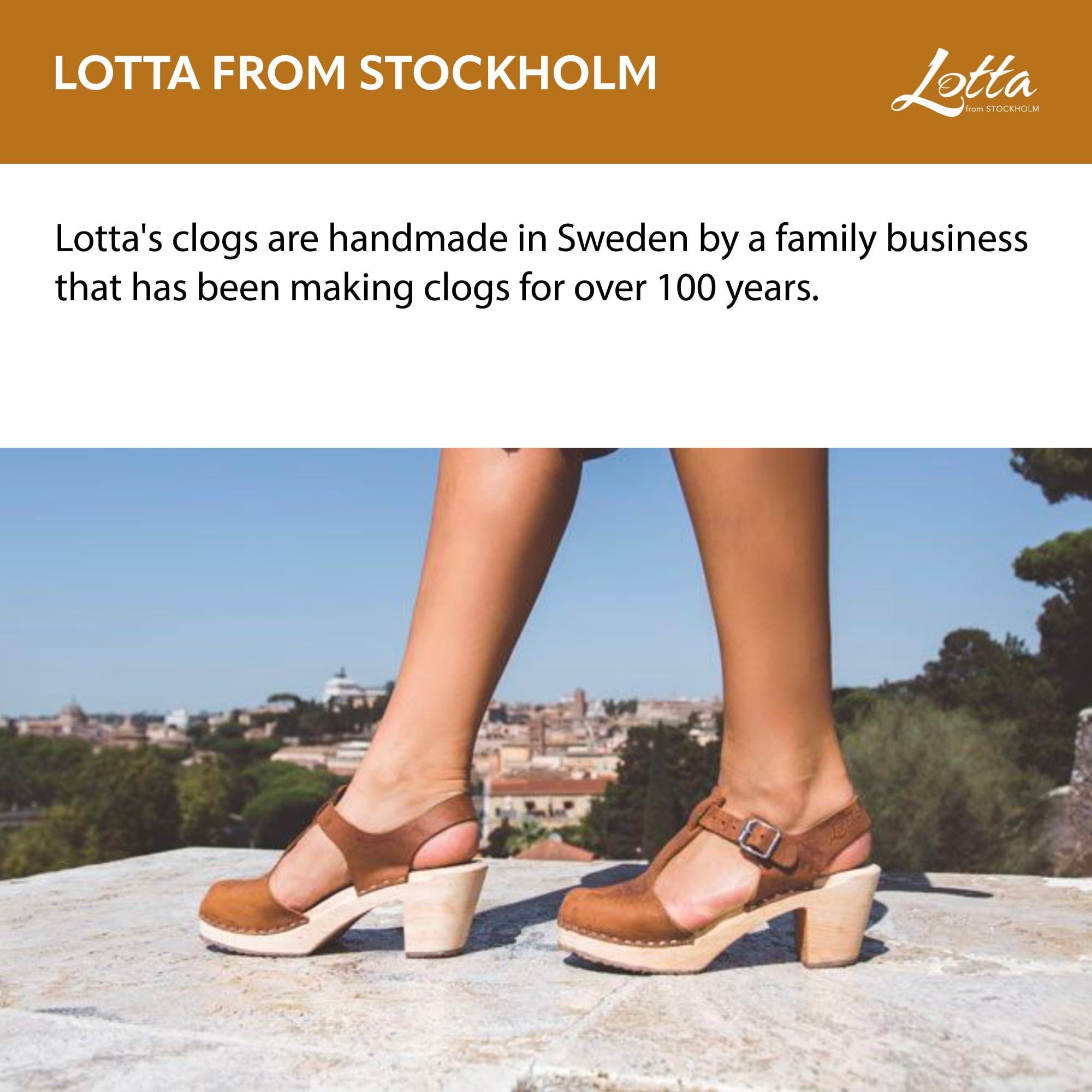Swedish Classic Clogs for Women - Highwood T-Bar Brown Oiled Nubuck Leather Comfortable Wooden Sole Shoes | Handmade in Sweden | Perfect for Nurses, Teachers & All-Day Wear