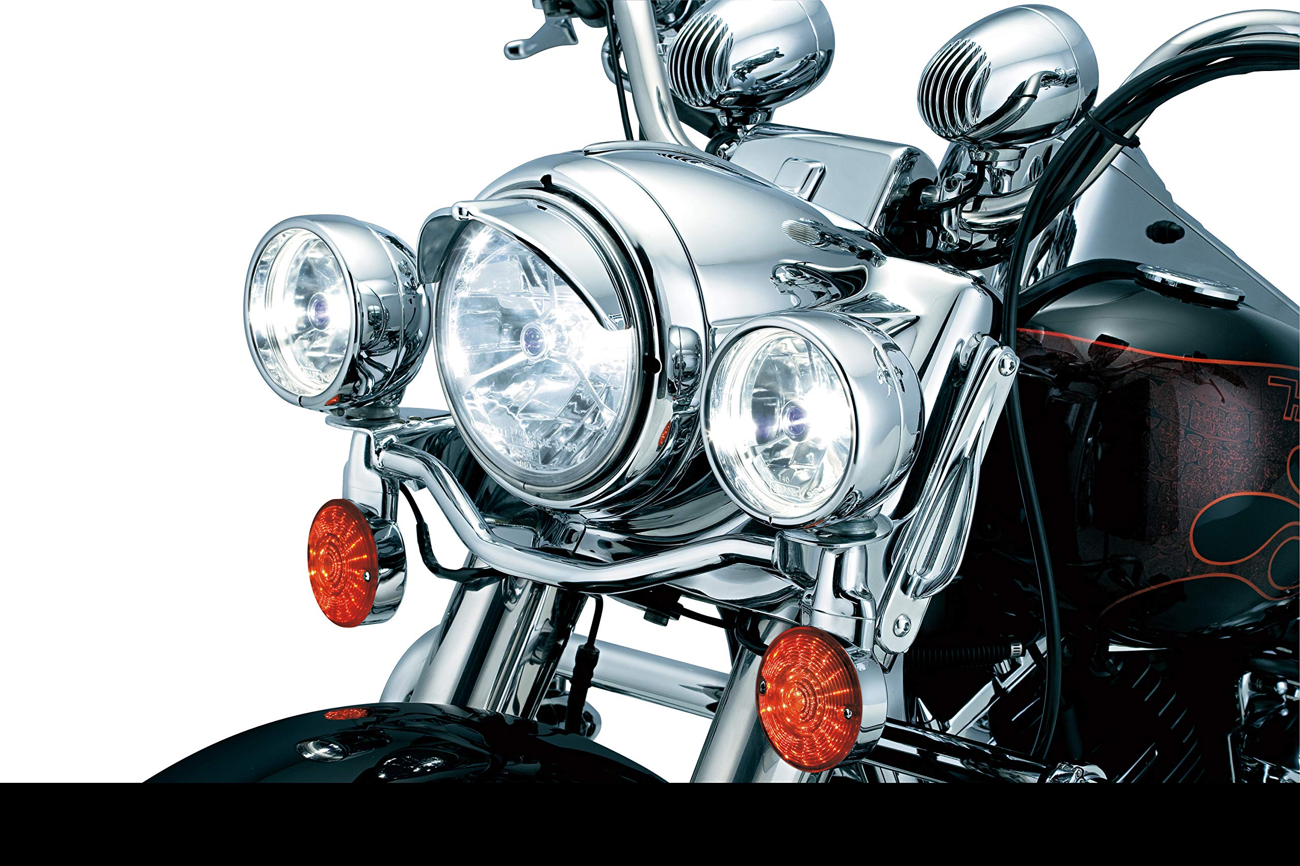 Kuryakyn 2182 Chrome Motorcycle Headlight Visor for 7